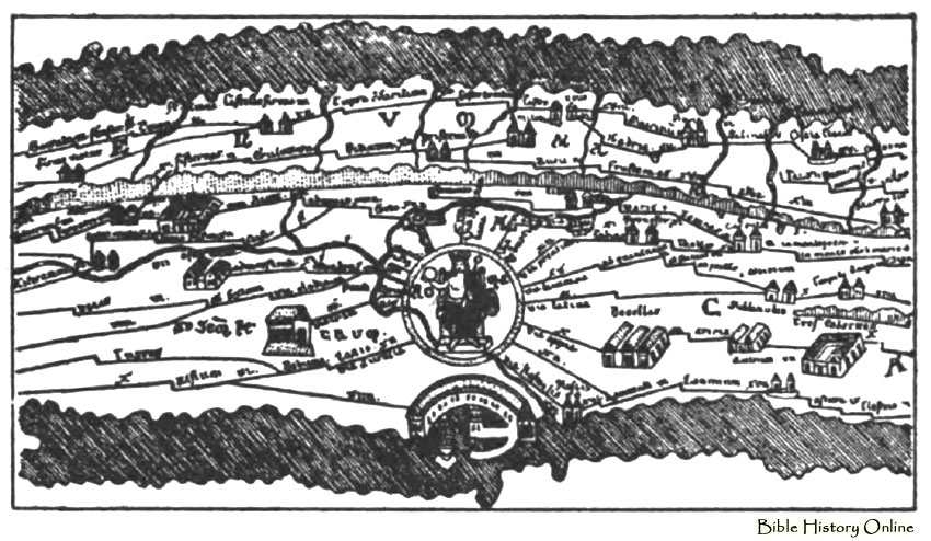 Fragment Of Peutinger Map