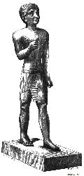 Bronze Statuette Of A Man Belonging To The Ethnic Schasou