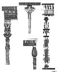 Different Columns From Bas-Reliefs Of Prisse