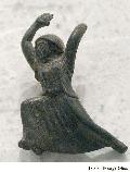 Bronze Figurine of a Female Running