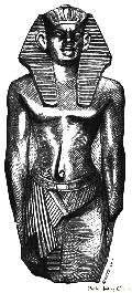 Fragmentary Statuette Of A King
