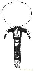 Bronze Mirror Handle