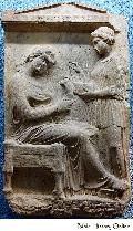 Stele of a Seated Woman 