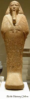 Shabti of King Taharqa from Nuri Pyramid I