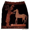 Athena Making the Model of the Wooden Horse