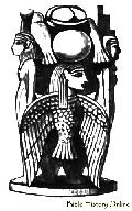 Back View of Figure of Ptah-Socharis-Osiris, Isys and Nephthys