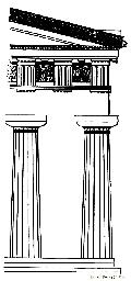Corner Elevation of the Middle Temple of the Acropolis