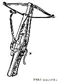 Cross-bow With Windlass Applied To The Stock