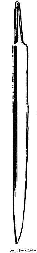 Frankish Dagger Or Semispata In Iron Called Scramasax