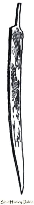 Danish Sword In Iron With Scramasax Shape