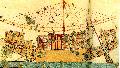 Egyptian Wall Painting of a Luxury Sailing Vessel