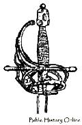 German Sword Of The 16th Century With Hilt Richly Inlaid With Silver Allegoric Figures