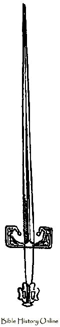 German Sword In Iron With Copper Pommel