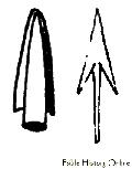 Iron And Copper Arrow-Head With Short Barbs