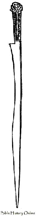 Kabyle Flissa With Handle Ornamented In Copper