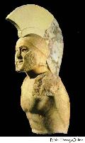 Marble Statue of a Helmed Hoplite