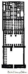Plan Of Memnonium in Thebes
