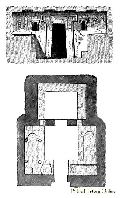 Plan and Section of a Tomb at Cervetri