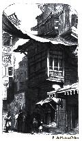 Projecting House