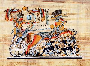Tutankhamen on Chariot