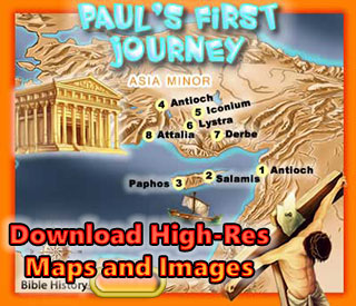 jesus journey map