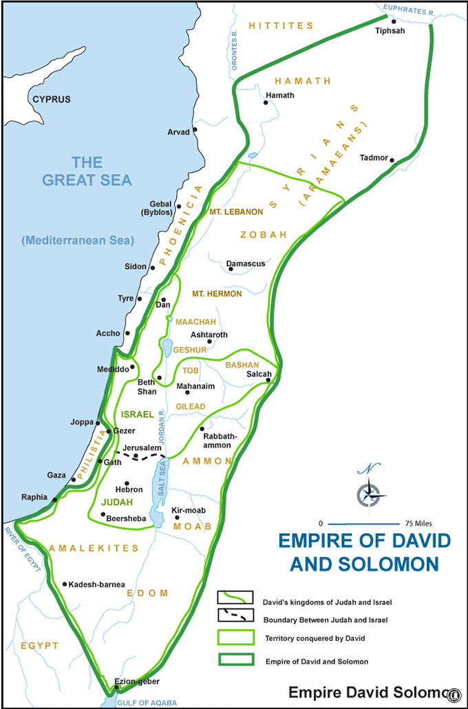 Map of the Empire of David and Solomon