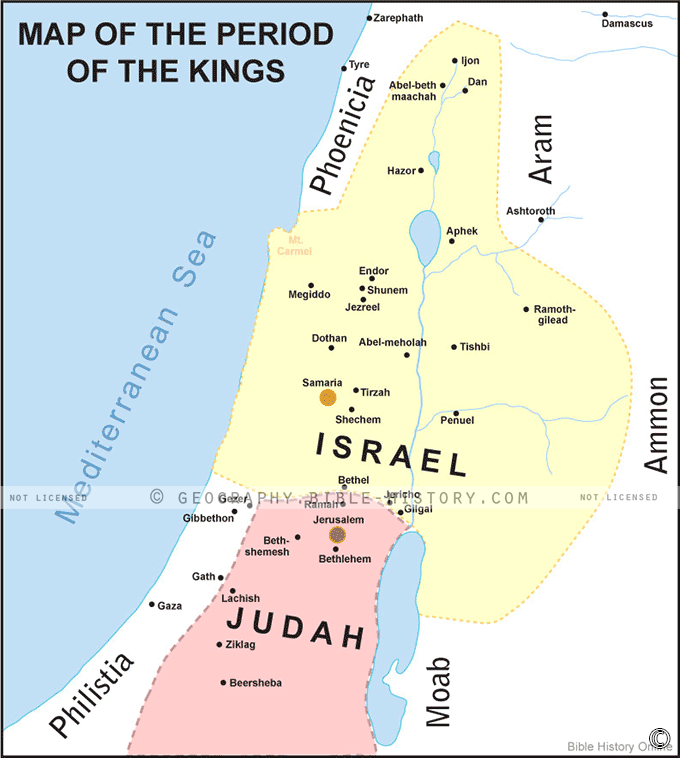 Map of the Period of the Kings