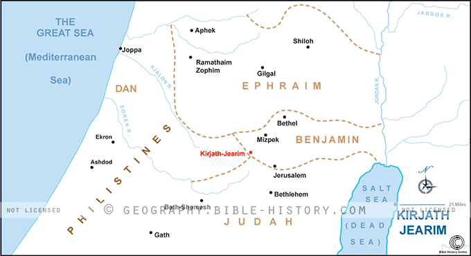 Map of the Kirjath Jearim