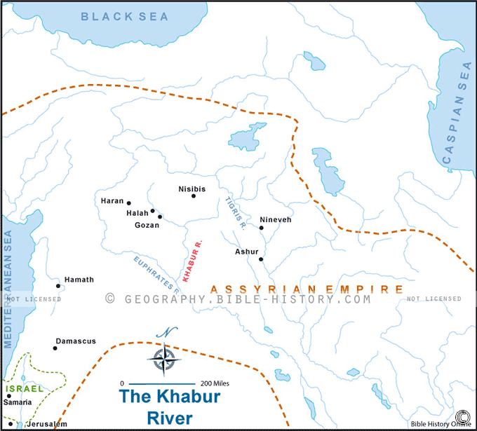 Map of the Khabur River