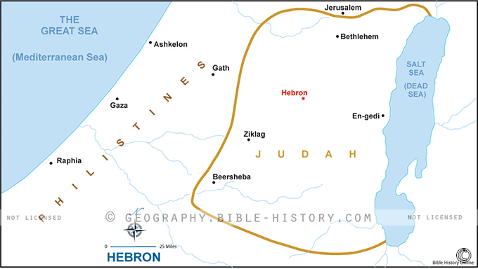 Map of the Hebron