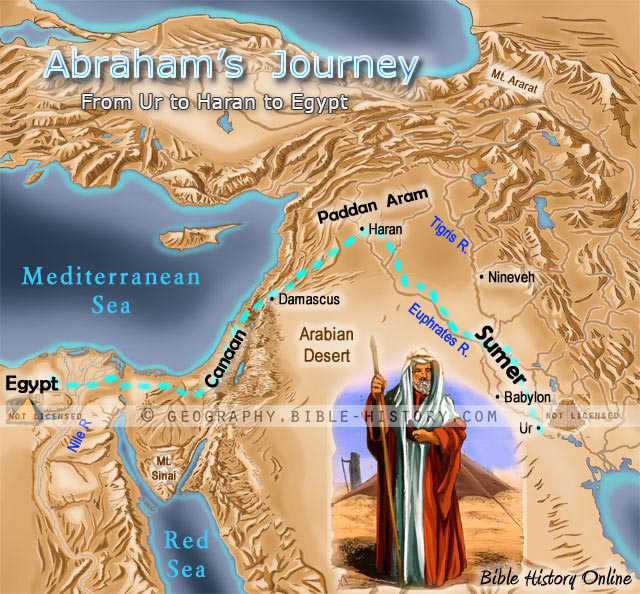 abraham's journey from haran to canaan