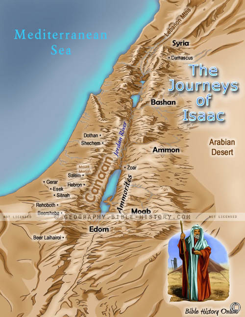 Map of the Journeys of Isaac hero image