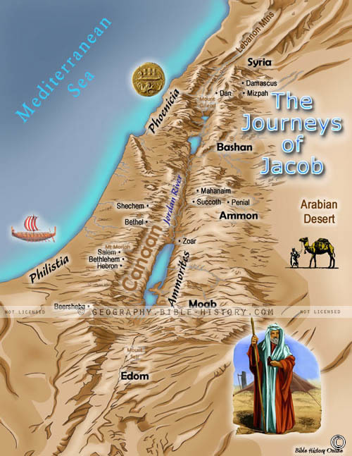 Map of the Journeys of Jacob hero image