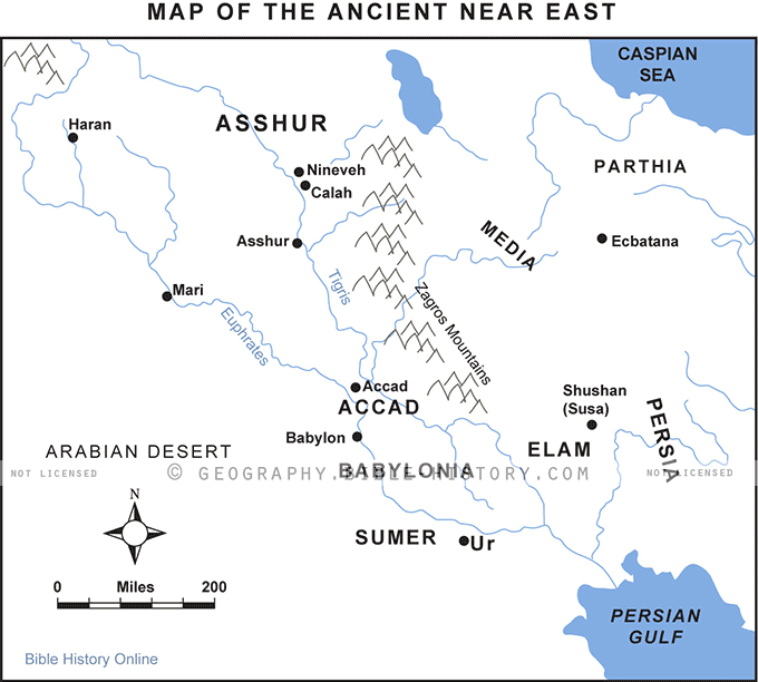 Map of the Ancient Near East