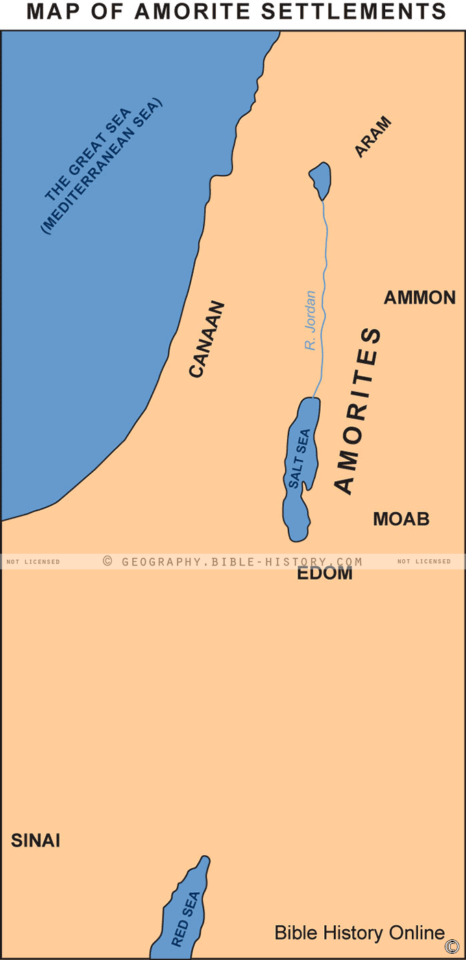 Map of Amorite Settlements