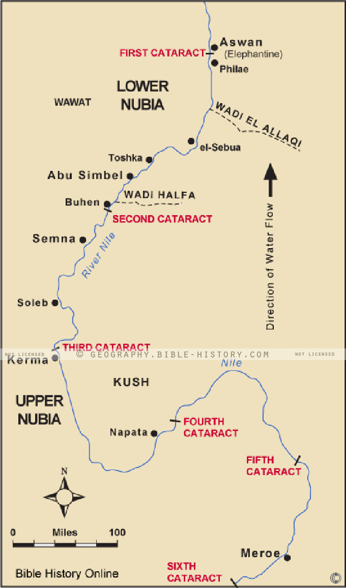 Map of Ancient Nubia Color hero image