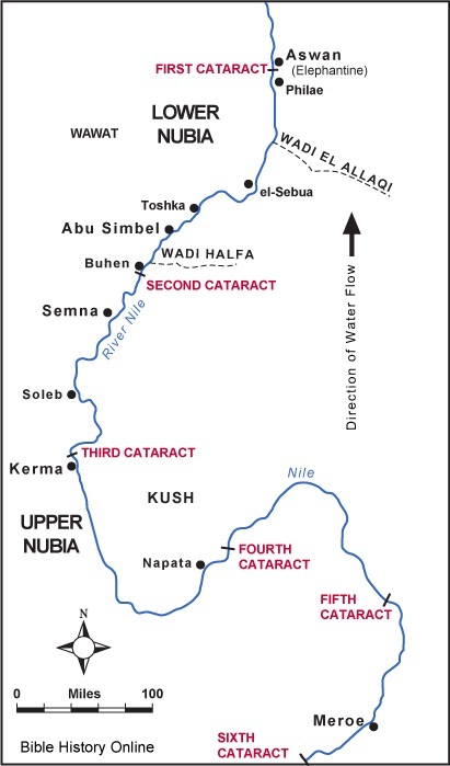 nubian empire map