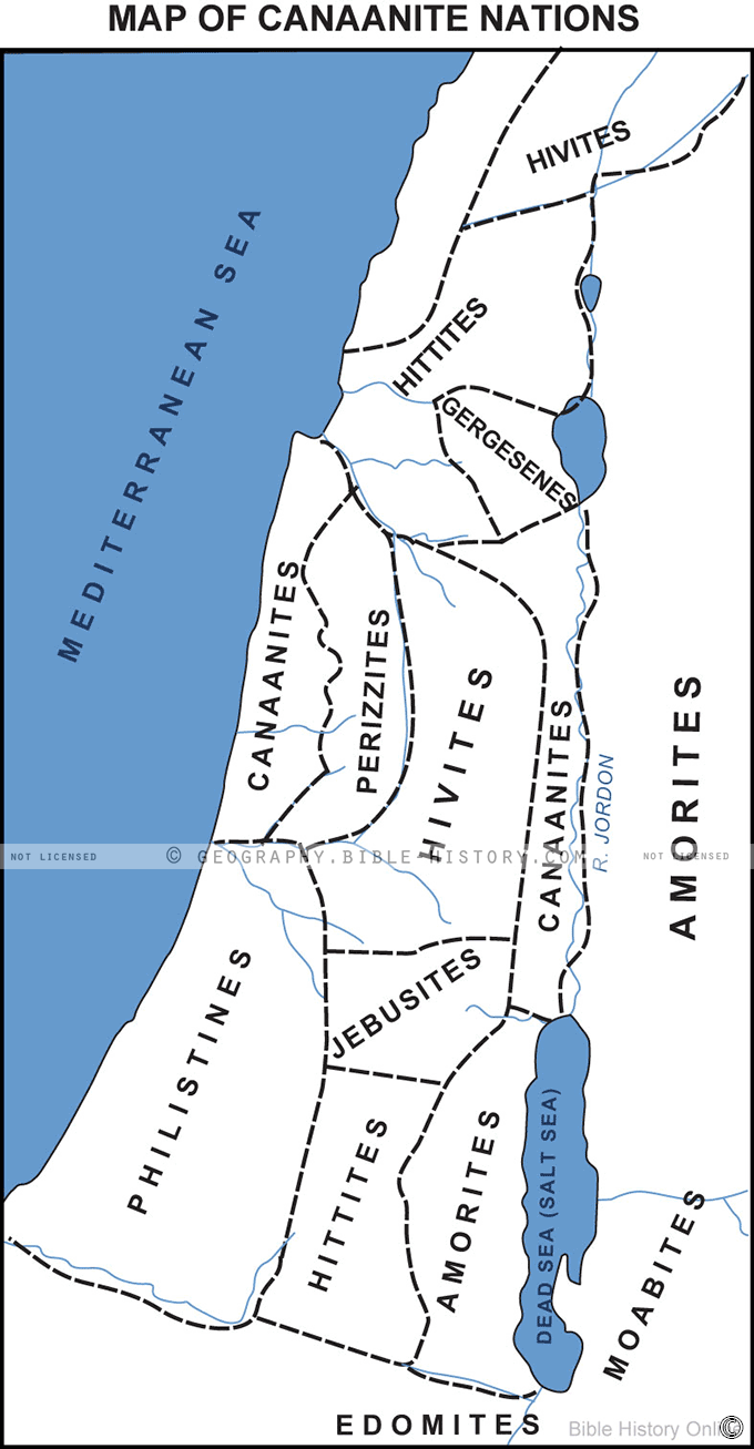 Map of Canaanite Nations hero image