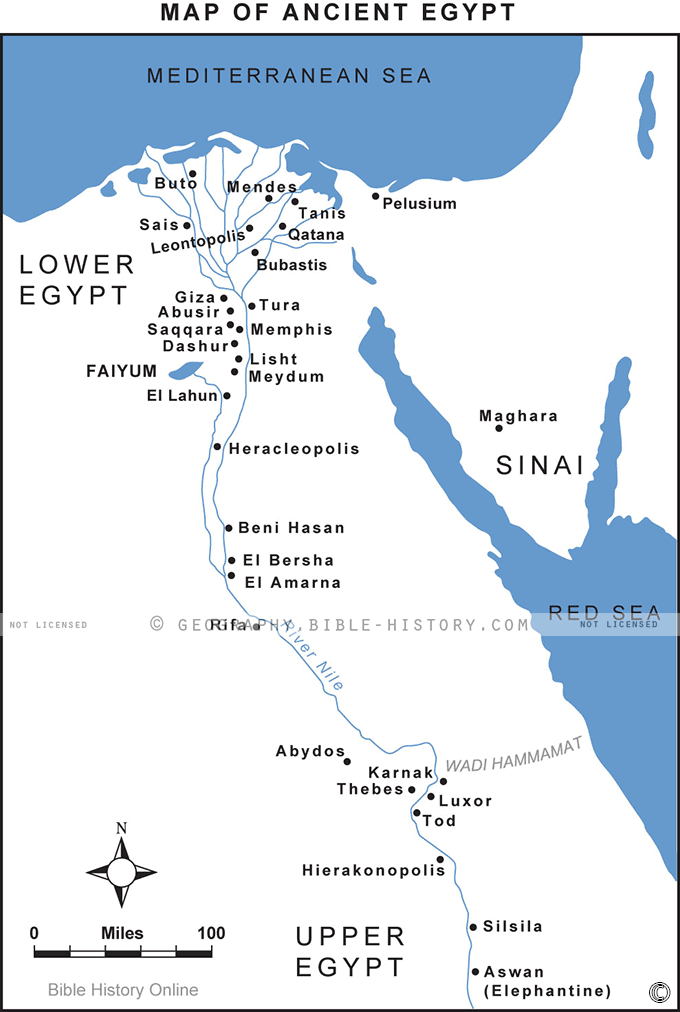 Map of Ancient Egypt