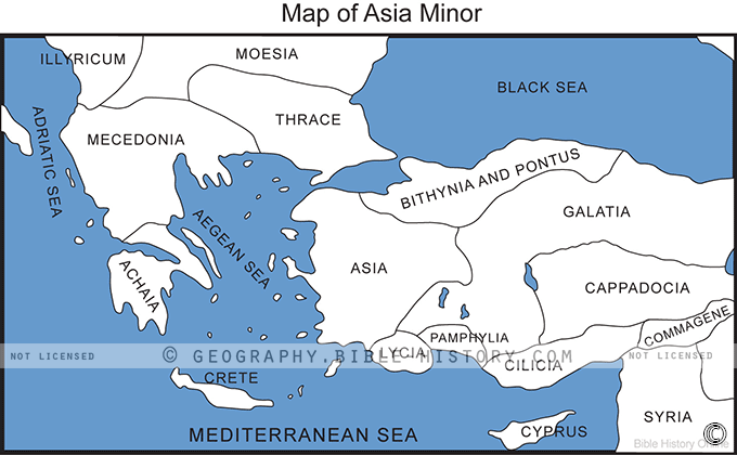 Map of Asia Minor