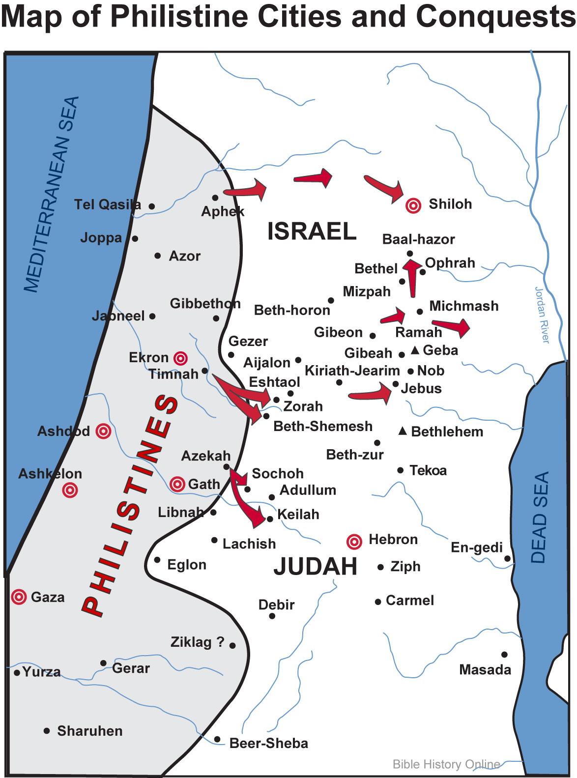 Philistines Map