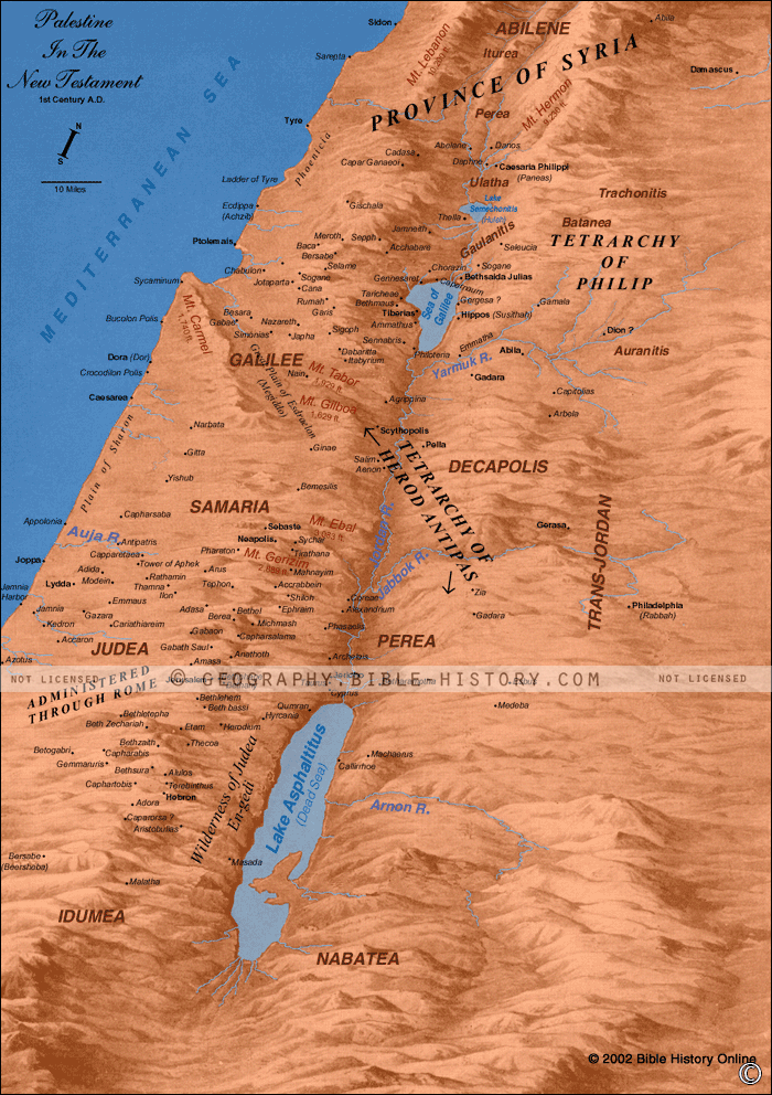 Map of the Cities of the New Testament 4