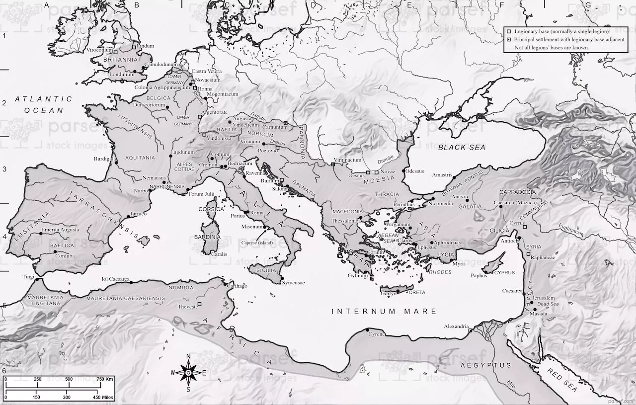 Roman Empire in A.D. 69