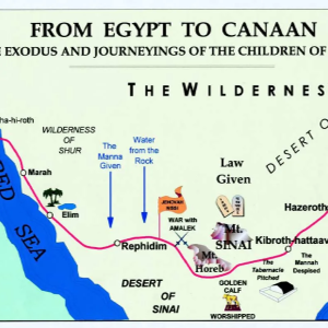 The Israelites' Journey from Egypt to Canaan: A Detailed Biblical Path image