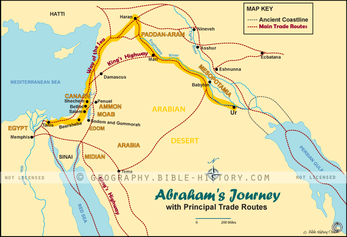 Abraham's Journey with Trade Routes hero image