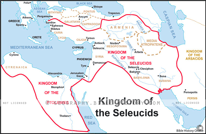 Map of the Kingdom of the Seleucids