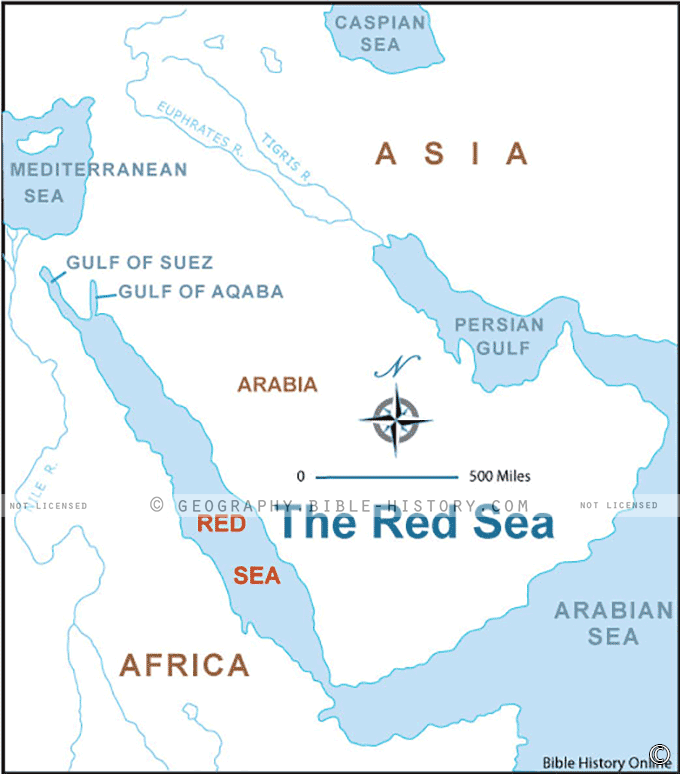 Map of the Red Sea