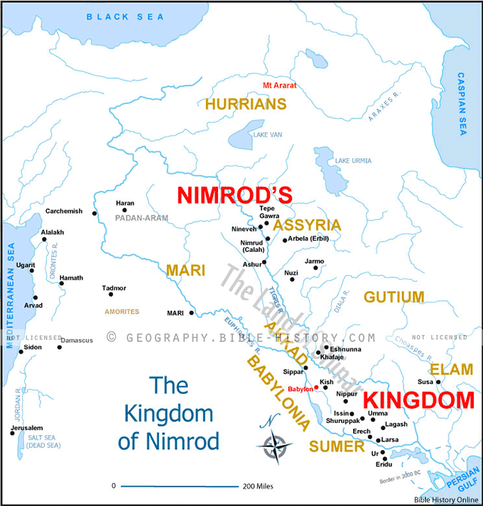 Map of the Kingdom of Nimrod