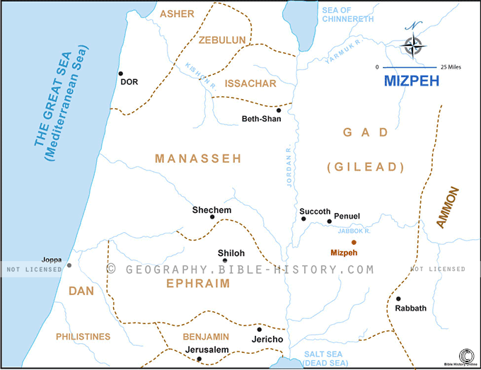 Map of the Mizpeh