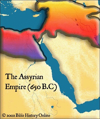 assyrian empire map